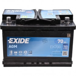 Акумулятор  Exide 6 CT-70-R Start-Stop AGM EK700