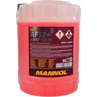 Червоний готовий антифриз Mannol  AF12+ Longlife G12+ -40 °C 10л