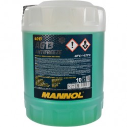 Зелений готовий антифриз Mannol AG13 Hightec G13 -40 °C 10л