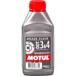 Гальмівна рідина Motul DOT 3 / DOT 4  0.5 л