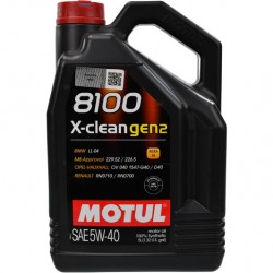 Моторна олива Motul 8100 X-Clean gen2 5W-40 (5 л)