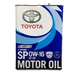 Моторне масло Toyota Motor Oil Synthetic SP/GF6B 0W-16 4л