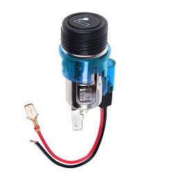 Прикурювач з підсвічуванням в планку 24V BLUE