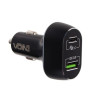 Автомобільний зарядний пристрій VOIN 63W, 1USB QC3.0 18W + 1PD 45W, 12/24V