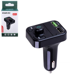 Модулятор FM 5в1 X3 12-24v 2USB 5V-3.1A TF card BT