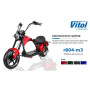 Електроскутер Chopper 3000W, 60V20Ah, Black