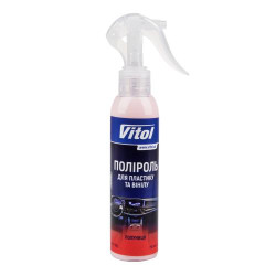 Поліроль для пластику та вінілу VITOL матова 150 мл Полуниця