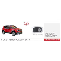 Фари дод. модель JEEP Renegade 2015-18/JP-242/H8-12V35W/Chrome