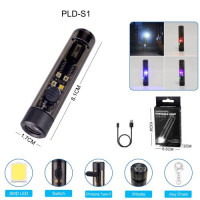 Ліхтар S1-LED+SMD(RGB), Li-Ion акумулятор, карабін, свисток, ЗУ Type-C, Box