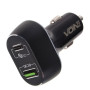 Автомобільний зарядний пристрій VOIN 63W, 1USB QC3.0 18W + 1PD 45W, 12/24V