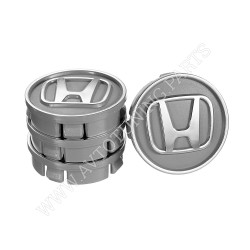 Заглушка колісного диска Honda 60x55 сірий ABS пластик (4шт.) 50032
