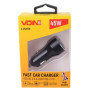 Автомобільний зарядний пристрій VOIN 45W, 1USB QC3.0 18W + 1PD 27W, 12/24V