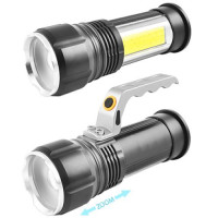 Ліхтар переносний Police S912-XPE+COB (white+red), 2x18650, zoom, ЗУ 220V/12V, Box