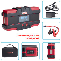 Пуско-зарядний пристрій VOIN JS-600 12000mAh/44,4Wh/12V START-300A/600A/ліхтар