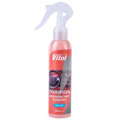Поліроль для пластику та вінілу VITOL 150 мл Персик