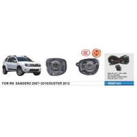 Фари дод. модель Renault Duster 2010-15/Sandero 2007-10/RN0143/H11-12V55W/eл.проводка