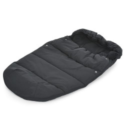 Конверт у візок  ME 1131 Footmuff Plus Black (1шт) дитячий, 100х53см, застібки-блискавки, отвіри для ременів, водонепроникний поліестер/фліс, наповнювач-пол