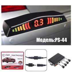 Парктронік TIGER PS-44/LED/4 датчики D=18мм/конектор/чорний/чорний