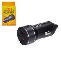 Автомобільний зарядний пристрій VOIN 30W, 1USB 10W + 1PD 27W, 12/24V