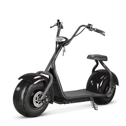 Електроскутер Citycoco 1500W, 60V12Ah, Black (ВІДСУТНЯ ГАЛЬМІВНА ТРУБКА ТА ЗАРЯДНИЙ ПРИСТРІЙ)