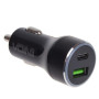 Автомобільний зарядний пристрій VOIN 45W, 1USB QC3.0 18W + 1PD 27W, 12/24V