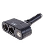 Подовжувач прикурювача VOIN 2 виходи+2USB 1500mA/запобіг (WF-0668/003)