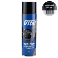 Поліроль для пластику та вінілу ТМ VITOL 500 мл Нульовий пробіг