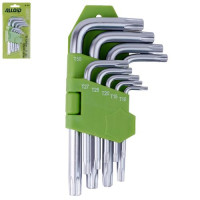 Набір ключів вигнутих TORX. 9 пр. T10 -T50 Alloid