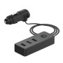 Автомобільний зарядний пристрій VOIN C-4416 3USB (12 / 24V - 5V 2,4А + 2х1А) дріт 1м