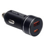 Автомобільний зарядний пристрій VOIN 30W, 1USB 10W + 1PD 27W, 12/24V