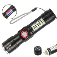 Ліхтар Police SY-1903C-P50+SMD+RGB, Alarm, Li-Ion акумулятор, ремінець, zoom, ЗУ USB