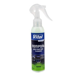 Поліроль для пластику та вінілу VITOL матова 150 мл Яблуко
