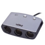 Розгалужувач (подовжувач) прикурювача VOIN 3 виходи + 1USB 2400 mA 12/24V SC-3005 дріт