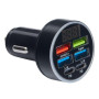 Автомобільний зарядний пристрій VOIN 36W, 4USB QC3.0 18W + 2PD 18W, 12/24V