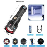 Ліхтар NIGHT VISION FLUORESCENCE G671/G25 WHITE LASER LED PM30-TG, 1х26650/3xAAA, Power Bank, ЗУ Type-C, zoom, Box