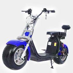 Електроскутер Citycoco Long 1500W, 60V12Ah, Blue