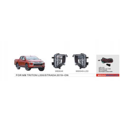 Фари дод. модель Mitsubishi Triton/L200/Pajero Sport 2018-/MB-9049/H8-12V35W/ел.проводка