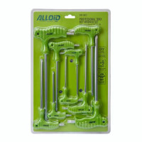 Набір ключів вигнутих TORX. 9 пр. T10 -T50 Alloid