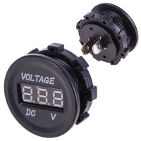 Вольтметр в планку 12-24V GREEN