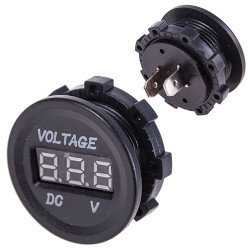 Вольтметр в планку 12-24V GREEN