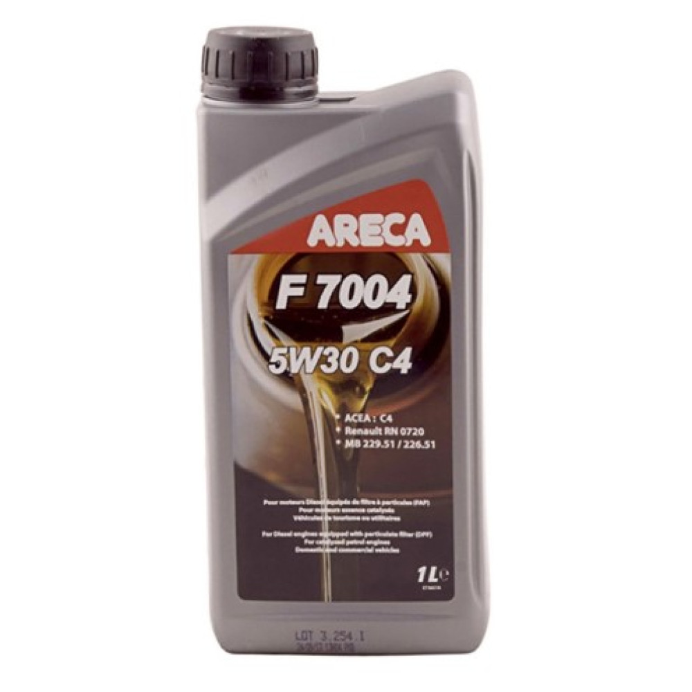 Моторное масло Areca F7004 5W-30 C4 1л