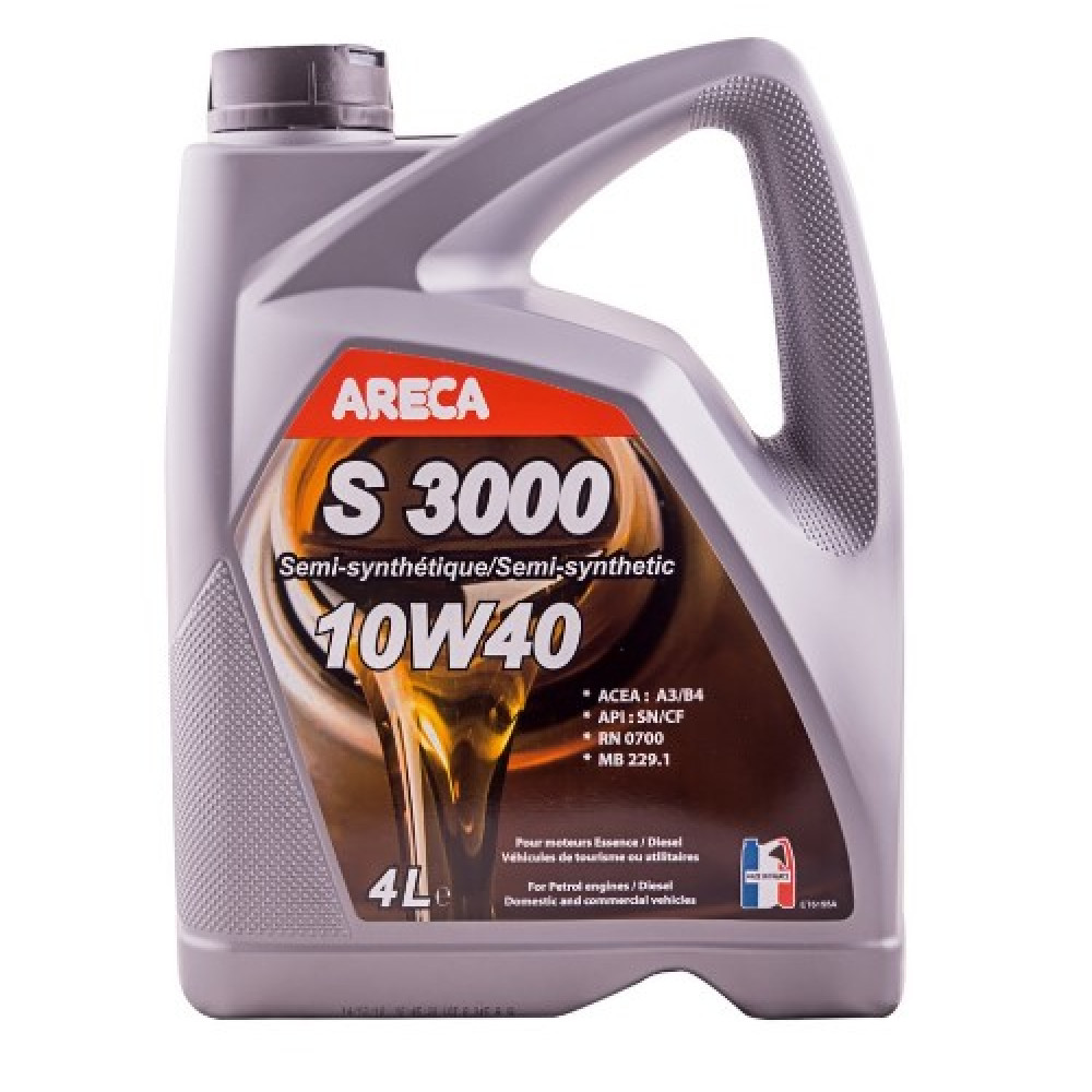 Моторное масло Areca S3000 10W-40 4л