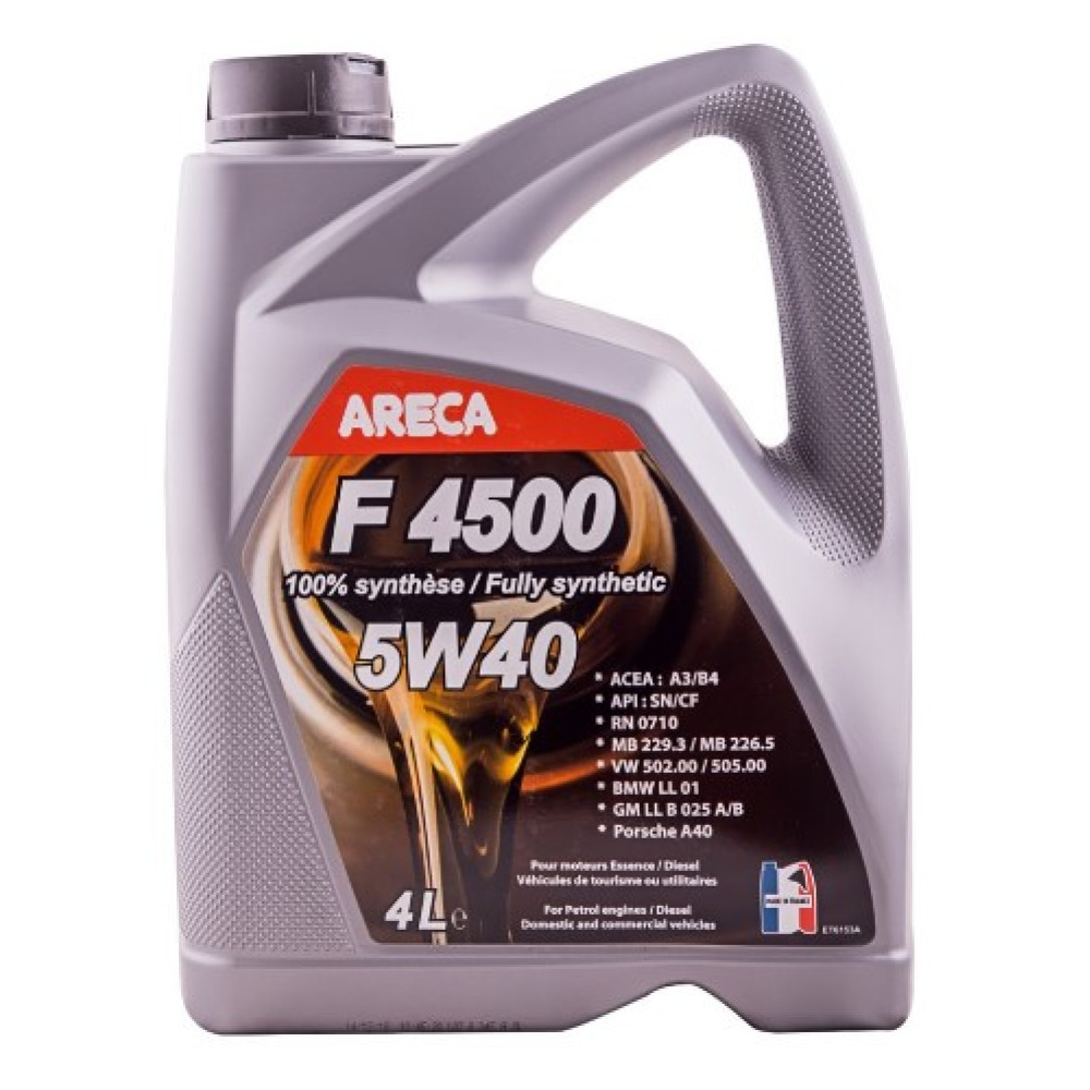 Моторное масло  Areca F4500 5W-40 4л