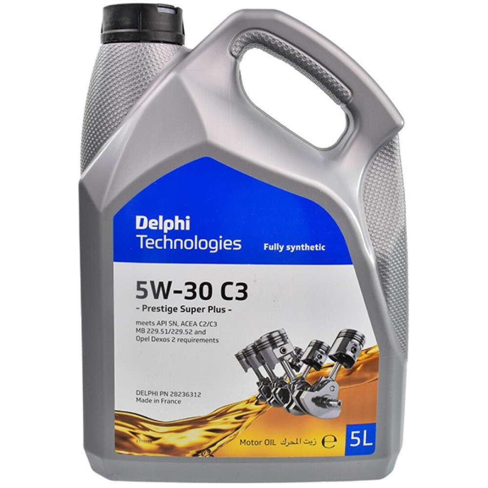 Моторное масло Delphi Prestige Super Plus C3 5W-30, 5 л