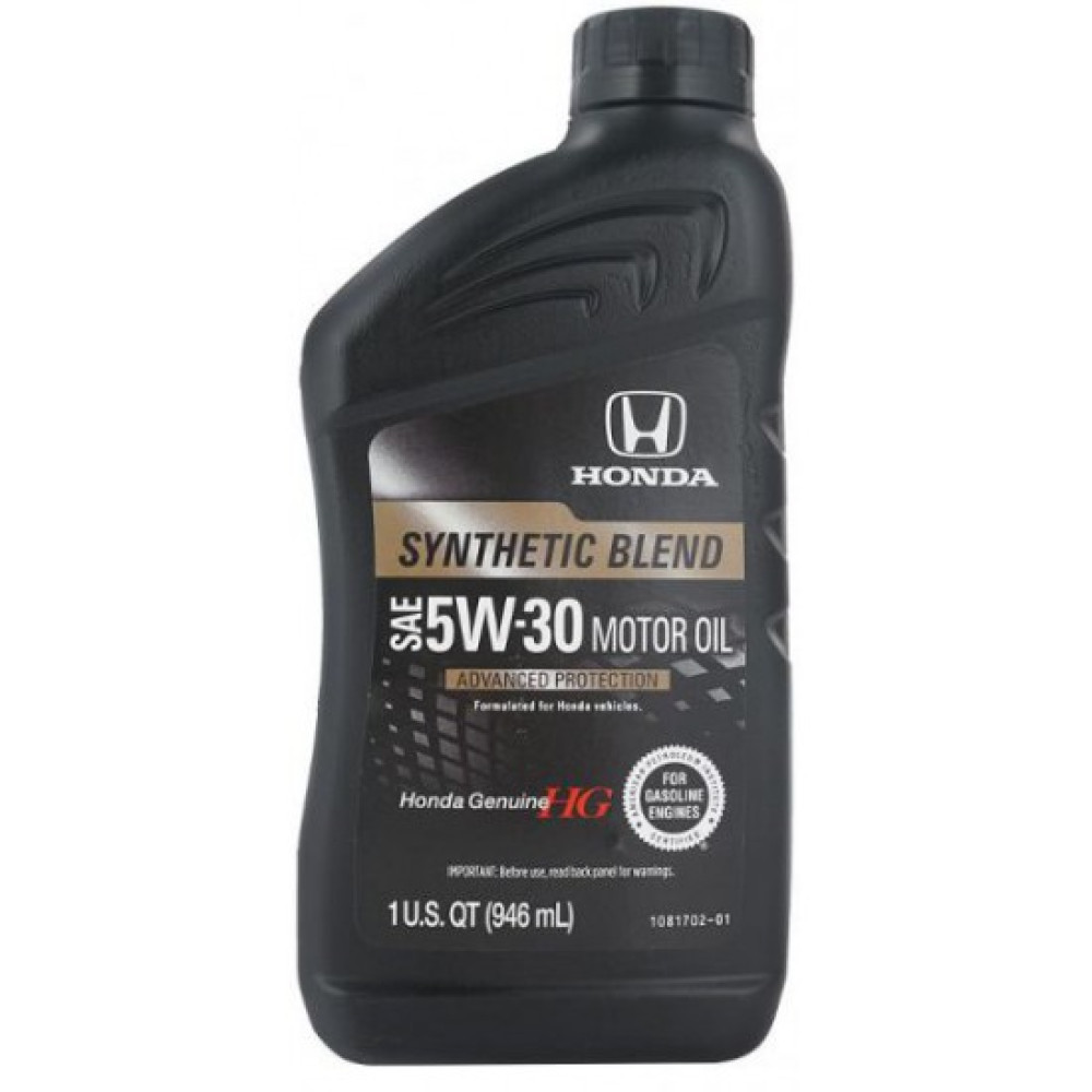 Моторное масло Honda Motor Oil Synthetic Blend 5W-30 SP/GF-6 1л