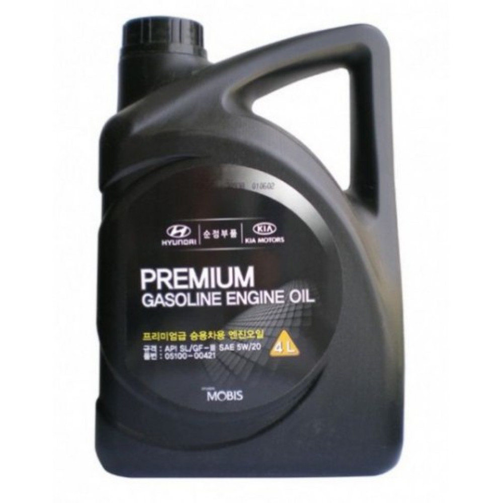 Моторное масло Hyundai/Kia Premium Gasoline SAE 5W-20 4л