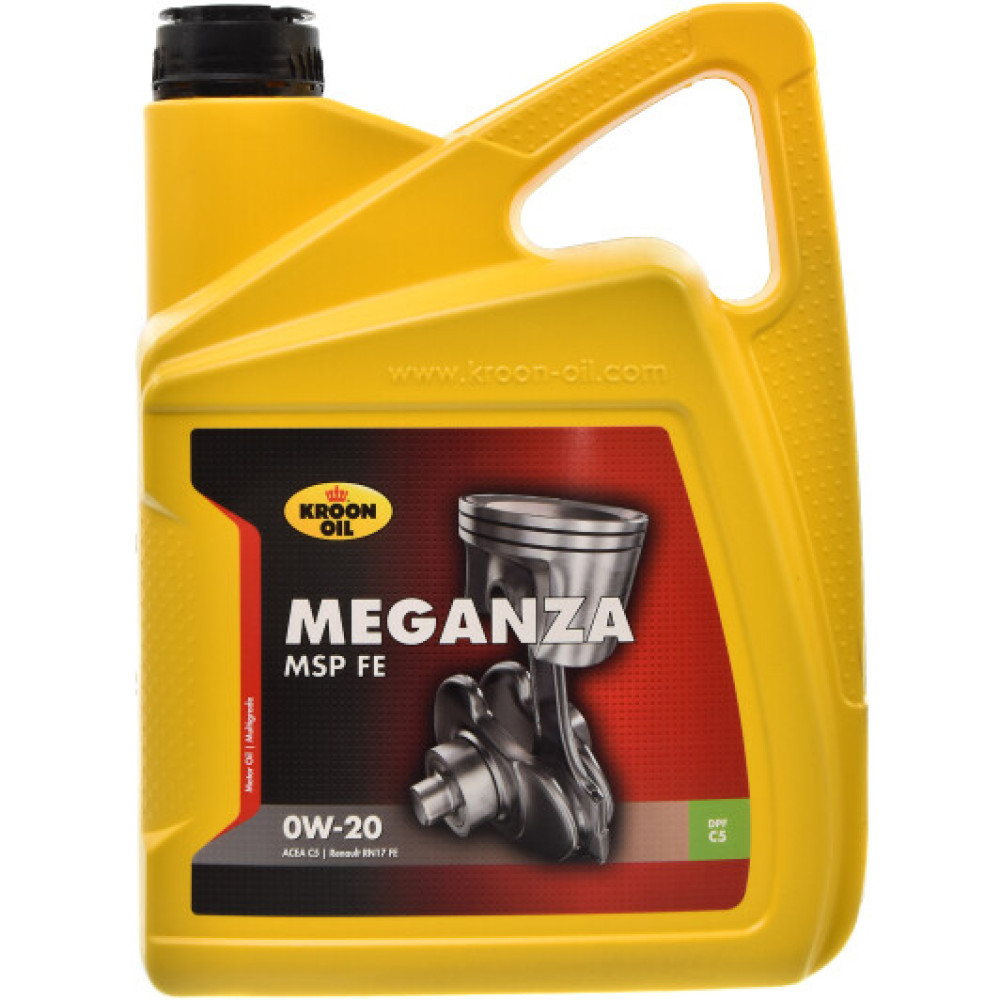 Моторное масло Kroon Oil Meganza MSP FE 0W-20, 5л