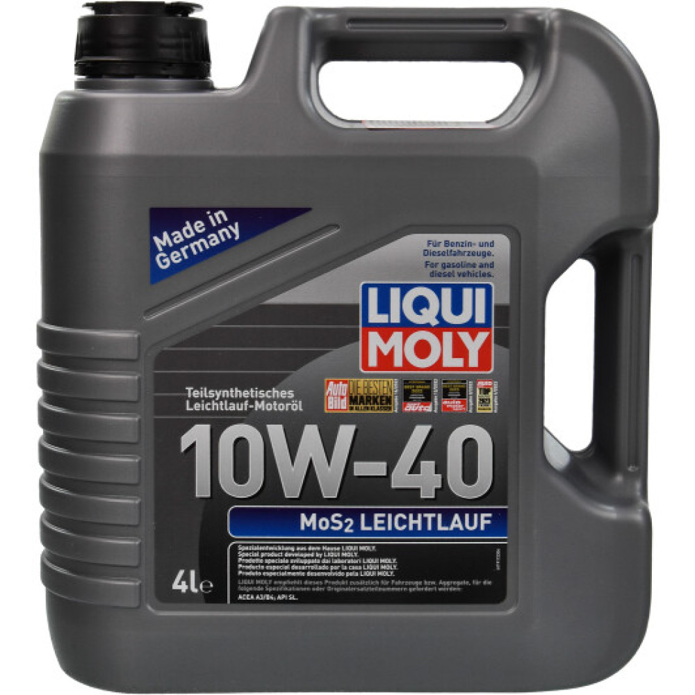 Моторное Liqui Moly MoS2 Leichtlauf 10W-40 4л