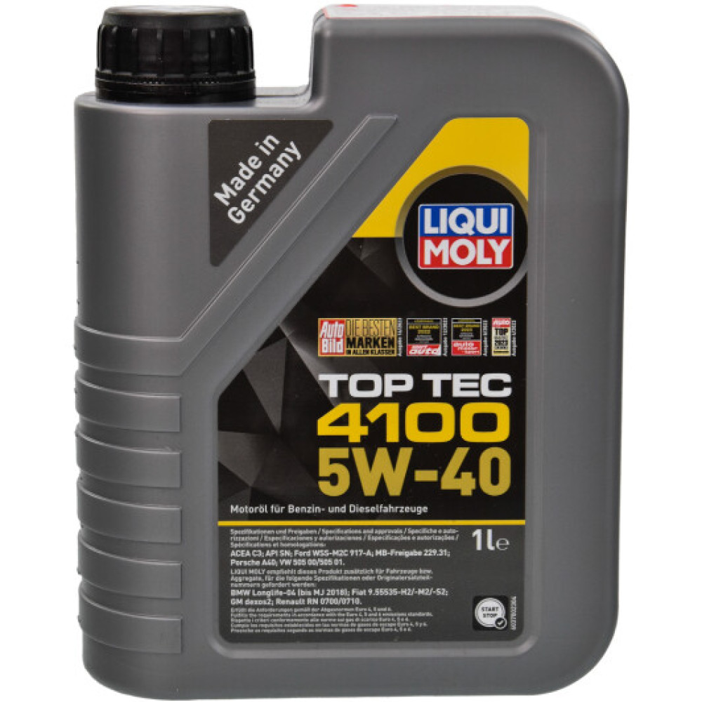 Моторное масло Liqui Moly Top Tec 4100 5W-40 1л