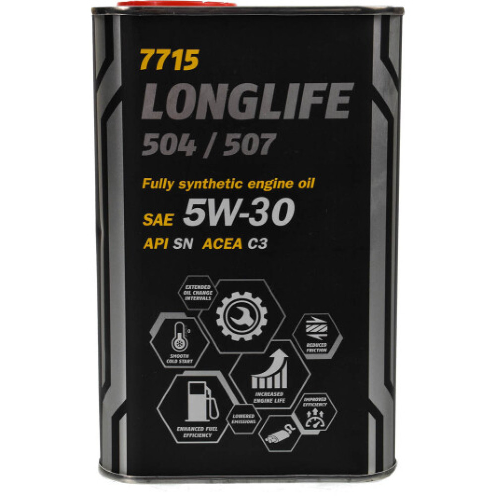 Моторное масло Mannol Longlife 504/507 (Metal) 5W-30 (1 л)